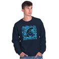 thumbnail image 5 of Retro Smurf Cool 90s Graffiti Vibes Sweatshirt for Men or Women Brisco Brands S, 5 of 6