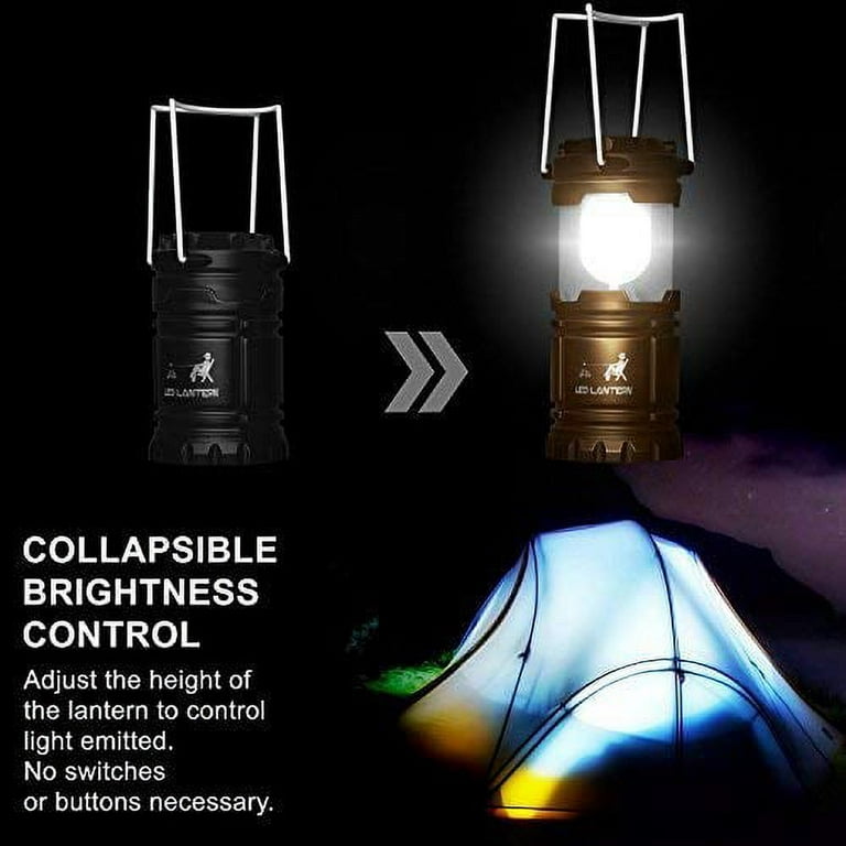 MalloMe Lanterns Battery Powered LED Portable Camp Tent Lamp Light Operated  at Home, Indoor, Power Outages