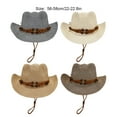thumbnail image 4 of Sombrero de Vaquero de Verano Minnieouse Estilo Mezclado 2023 para Mujer Caqui, 4 of 6