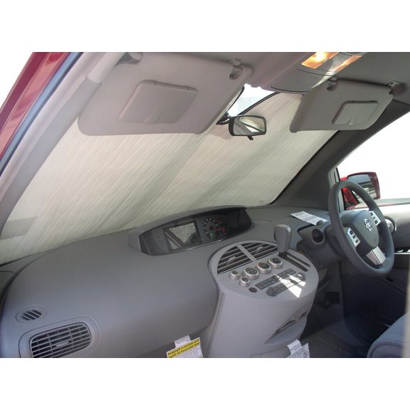 HeatShield, The Original Windshield Sun Shade, Custom-Fit for Nissan Quest Minivan 2004, 2005, 2006, 2007, 2008, 2009, Silver Series