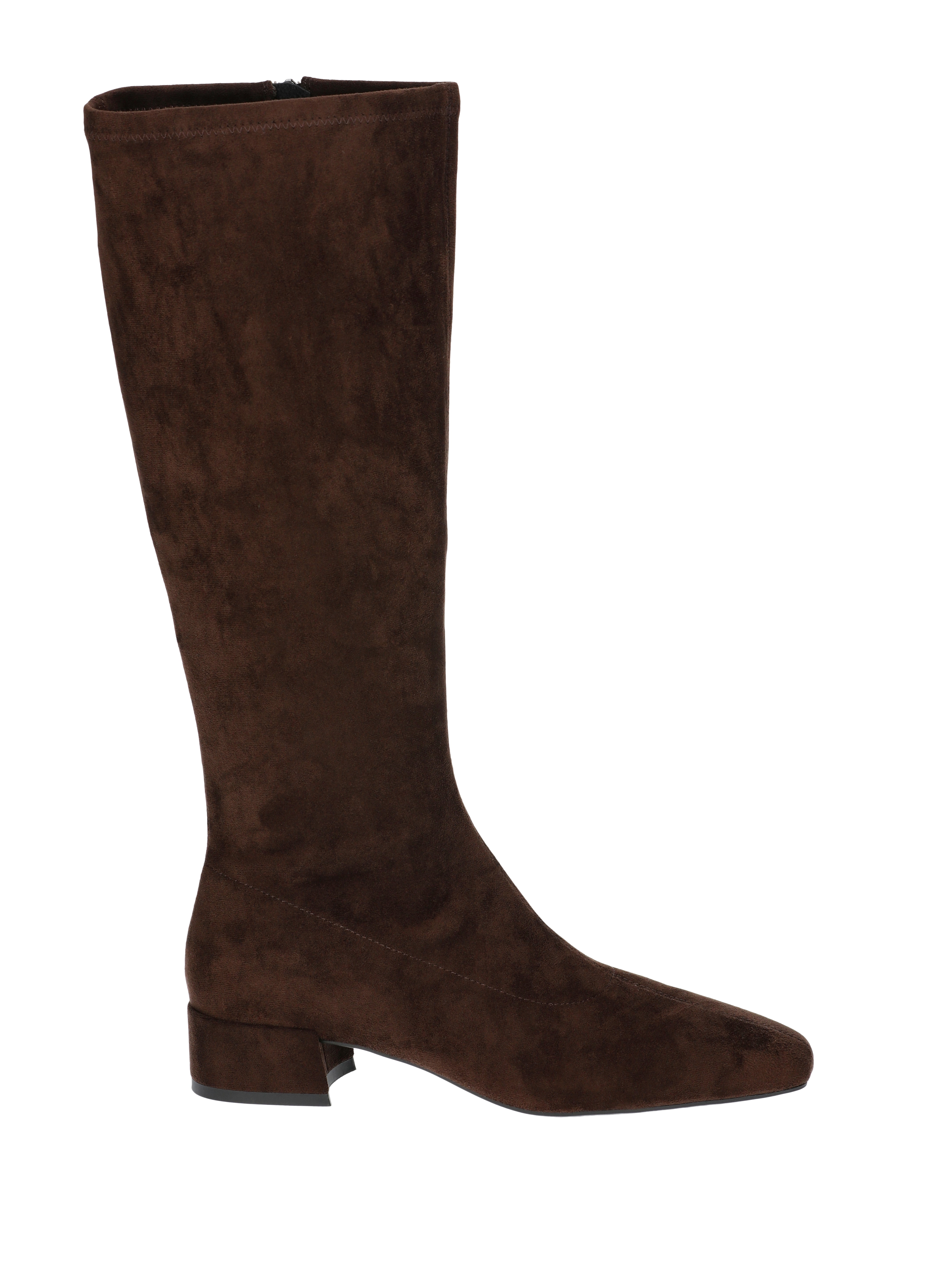 Scoop Women's Faux Suede Knee High Stretch Block Heel Boots (Wide Width Available)