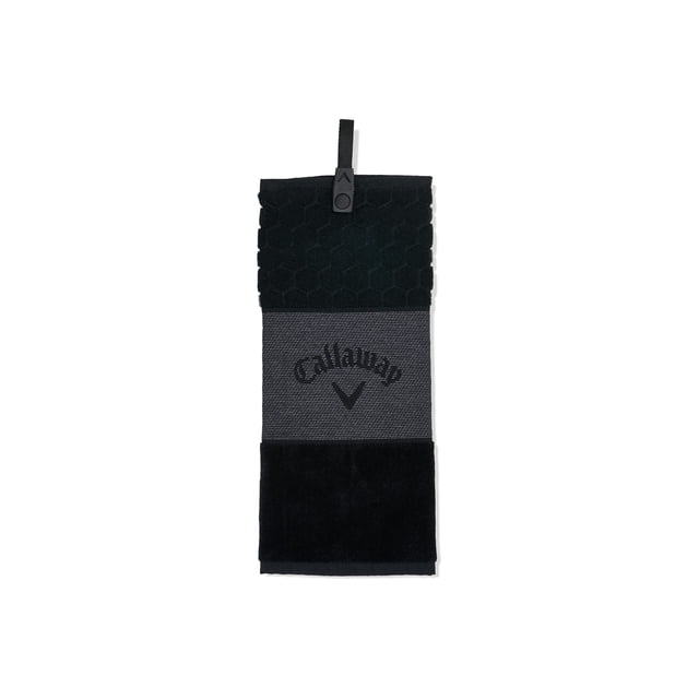 Toalla de golf Callaway TW CG triple negra pequeña