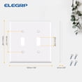 thumbnail image 5 of Wall Plate Midsize Toggle,2 Gang, White (10-Pack), 5 of 7