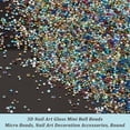 thumbnail image 4 of 1 Set 145~160g 30 Colors Glass Beads 0.4~0.6mm Nail Caviar Beads Micro Beads UV Resin Beads Water Droplets Beads Tiny Glass Beads for DIY Crafts Nail Arts Decoration, 4 of 9