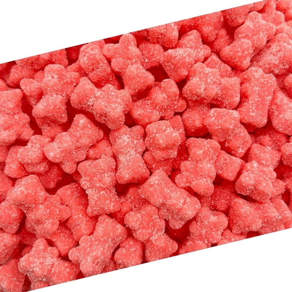 Sour Bears Gummy Candy | 1 Lb Bag | Tutti-Frutti Jelly Candies | Gelatin Free Gummi Bears | Neon Pink Gummies for Gender Reveal, Baby Showers & Buffets