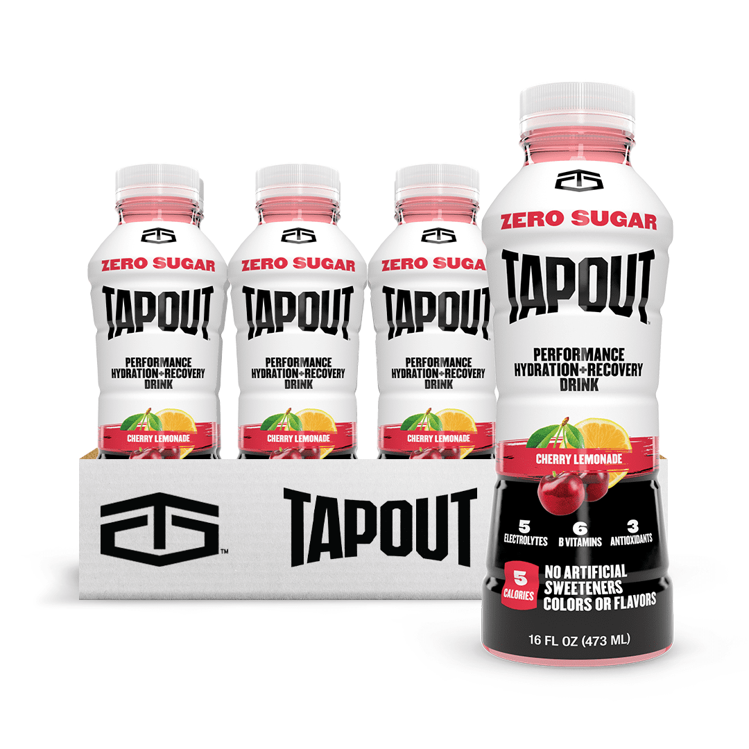 Tapout Electrolyte Drink Cherry Lemonade, 16 oz, 12 Count