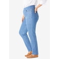 thumbnail image 3 of Woman Within Plus Size Flex Pull-On Straight-Leg Gap-Free Stretch Denim Jeans, 3 of 6
