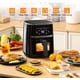 thumbnail image 2 of Adoolla Air Fryer Oven 5Qt Pantalla táctil grande sin aceite 1500W Mini horno combinado con 7 accesorios, 2 of 5