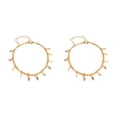 thumbnail image 4 of Qarigey Tobillera en capas de tobillo Tobilleras para mujer Adornos Cadenas para pies Oro Type2 NO2, 4 of 6