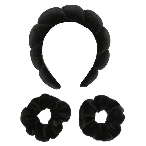 Diadema para lavarse la cara, 2 unidades, muñequeras de poliéster suave, juego de bandas para el cabello