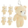 thumbnail image 3 of 5pcs Adorable Bear Pendants Keychain Charms Tiny Stuffed Bear Doll for DIY Decor Fashion Accessory, 3 of 5