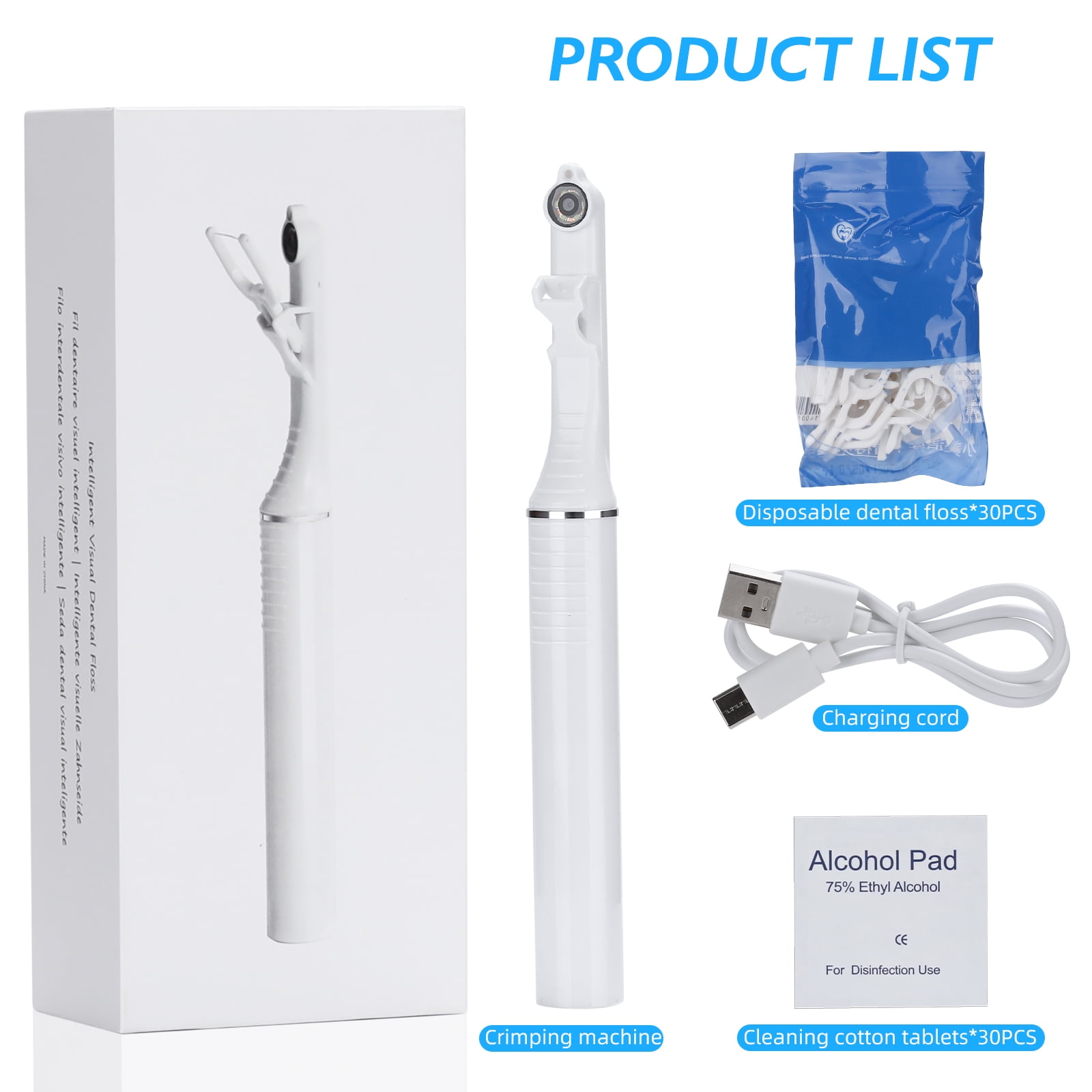 Visual Floss with Intelligent Image,Dental,Washable and Replaceable Floss
