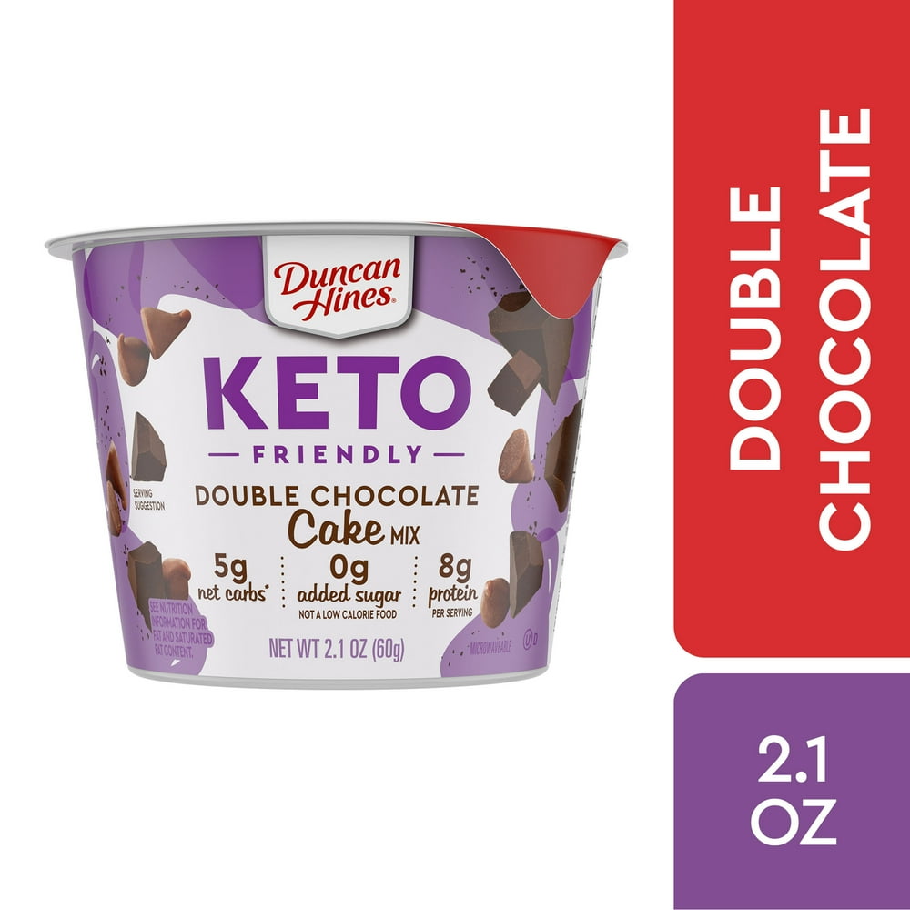 Duncan Hines Keto Friendly Double Chocolate Cake Mix, 2.1