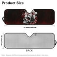 thumbnail image 6 of Uorisanigo Upgrade Red Skull Windshield Sun Shade for Jeep Wrangler TJ JK JKU 1997-2018, Foldable Windshield Sun Visor Blocks UV Rays Keeping Your Vehicle Cooler, 6 of 7