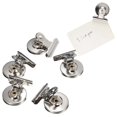 thumbnail image 4 of LEEYNEER 5 Pcs Pince Magnétique Réfrigérateur Mur Mémo Note Message Support en Acier Inoxydable, 4 of 4