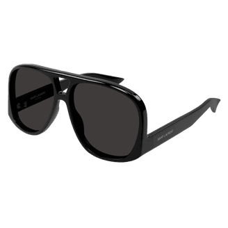 Saint Laurent Black Acetate Round Ladies Sunglasses SL M95/F  display picture 3