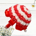 thumbnail image 3 of MLINS  Artificial Hand Bouquet Wedding Flowers Covers Rose Bridesmaid Red, 3 of 8