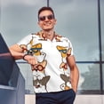 thumbnail image 4 of Lsque Corgi Dog2 Motif Chemises de Golf pour Hommes Séchage Rapide Imprimé Évacuation de l'Humidité Performance Polo à Manches Courtes-4TG, 4 of 6