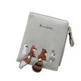 thumbnail image 1 of Portefeuille Court Brodé d'Animaux Mignons pour Femmes Porte-Cartes Porte-Billets Gy, 1 of 2