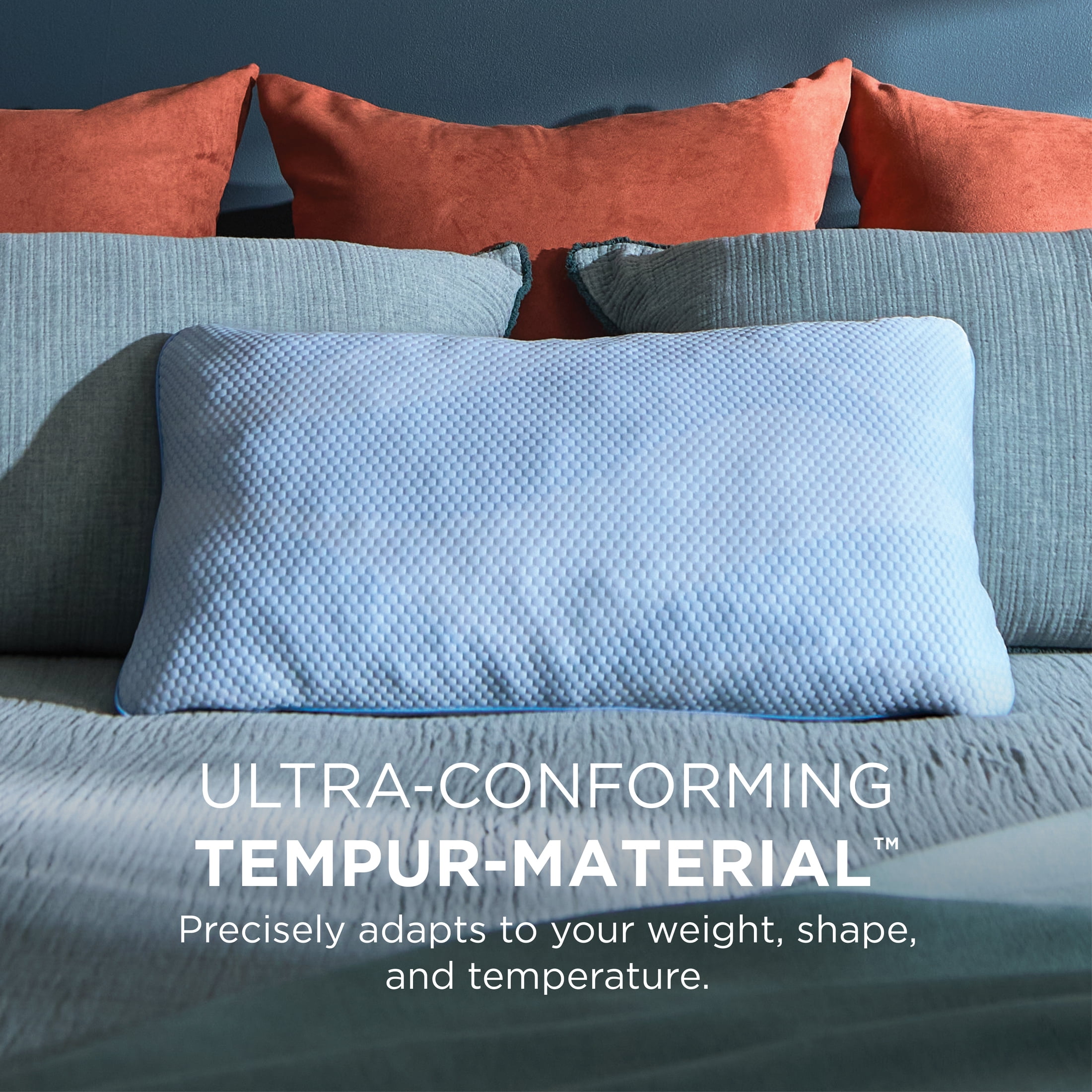 Tempur-Pedic Custom Comfort Bed Pillow and Cooling, Adjustable Support, Standard/Queen, Adult