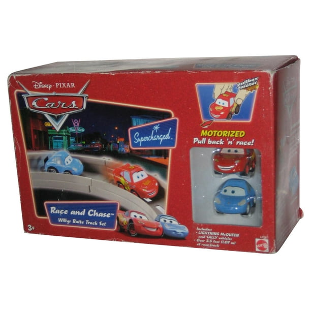 Disney Pixar Cars Movie Race & Chase (2006) Mattel Motorized Willys