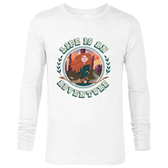 Disney Princess Merida Brave Life is an Adventure 2024 - Long Sleeve T-Shirt for Men - Customized-White