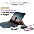 thumbnail image 3 of Chargeur Surface Pro, [Version Améliorée] Chargeur 65 W pour Microsoft Surface Pro X/8/7/6/5/4/3 Surface Go 2 1 Surface, 3 of 5