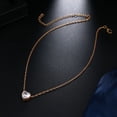 thumbnail image 4 of TidBay Elegant Women Heart Rhinestone Pendant Chain Necklace Clavicle Chocker Gift, 4 of 7