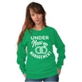 thumbnail image 4 of Under New Management Newlywed Bride Unisex Plus Fleece Graphic Sweatshirt Brisco Brands 2X, 4 of 5