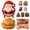 #A, variant on Christmas Pie Molds for Baking, Mini Embossed Hand Dough Press Set for DIY Pastry