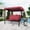 Red, variant on 3-Seater Garden & Patio Swing Chair, Reclining Convertible Bed with Adjustable Canopy, Thick Cushions, Backyard and Porch Outdoor Seating, 750 lbs Load