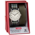 thumbnail image 2 of Women's Weekender 38 Watch Gift Set, Green Plaid & Olive Nylon Slip-Thru Straps, 2 of 2