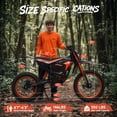 thumbnail image 7 of X1 Spark Electric Dirt Bike for Adults 50 mph 4500W Peak E-Bike up to 60 Mile Range, 60V 28.8AH Battery Fat Tire Full Suspension Ebikes with 17"/14" Wheel, off Road Mountain E Bike, UL2849 by SGS, 7 of 7