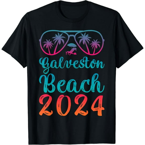 t-shirt Summer Sunglass Texas Galveston Beach 2024 T-Shirt mens t shirt，black，women，funny，misfits，men，journey