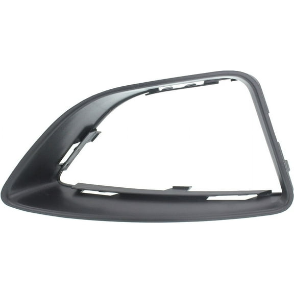 Fog Light Trim Compatible with 2010-2012 Ford Fusion Front, Right Passenger Textured Black
