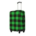 thumbnail image 2 of Easygdp Buffalo Plaid Green Black Double-Sided Printed Elastic Suitcase Protective Cover,Invisible Zipper, Business Trip Luggage Cases,Washable And Resistant To Falling -Medium, 2 of 9