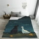 thumbnail image 5 of Balery Farm Dog Duck Moonlight Manta de Felpa Suave y Acogedora – Cobija de Franela Aterciopelada para Cama, Lavable y Cálida para Sofá, Mascotas, Transpirable-60"x50", 5 of 7