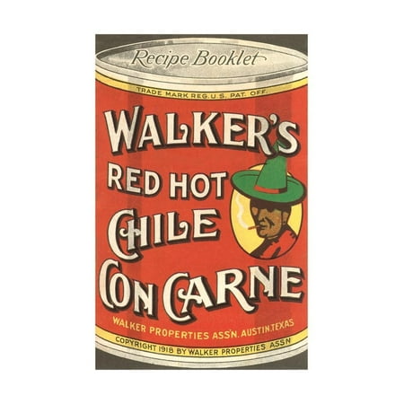 Can of Walker's Chile Con Carne Print Wall Art By Found Image