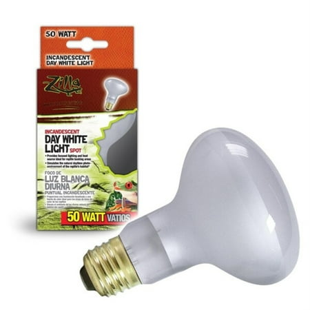 UPC: 0096316671492 | Zilla Reptile Terrarium Heat Lamps Incandescent Bulb  White Spot  50W