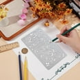 thumbnail image 2 of Corner Metal Stencil for Painting Vintage Flower Floral Lace Stencil Drawing Template Stainless Steel Reusable Template for DIY Scrapbooking Carving Engraving Wood Burning Stainless Steel, 2 of 9