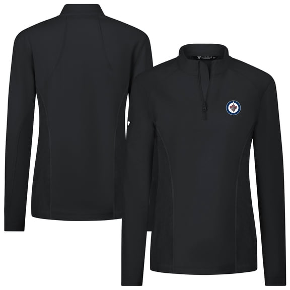 Women's Levelwear  Black Winnipeg Jets  Upright Quarter-Zip Pullover