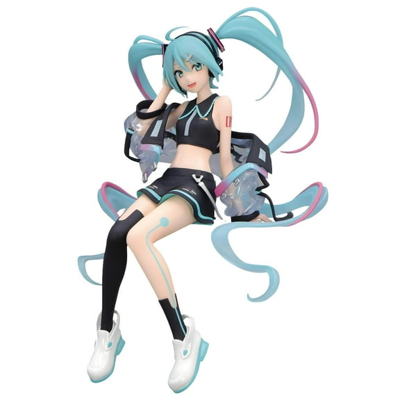 Furyu Hatsune Miku Neon Cyber Noodle Stopper Figure, 6.3" Tall
