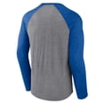 thumbnail image 3 of Men's Fanatics Gray Kentucky Wildcats Banner Year Tri-Blend Raglan Long Sleeve T-Shirt, 3 of 3