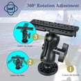 thumbnail image 3 of czcpp-Fish Finder Mount Base, Universal 360° Rotation Ball-Mount Bracket, Nylon & Stainless Steel Electronic Holder for Marine Boat Kayak Pontoon Canoe Helix Garmin, 4*Srews, 4*Nuts, 3 of 4