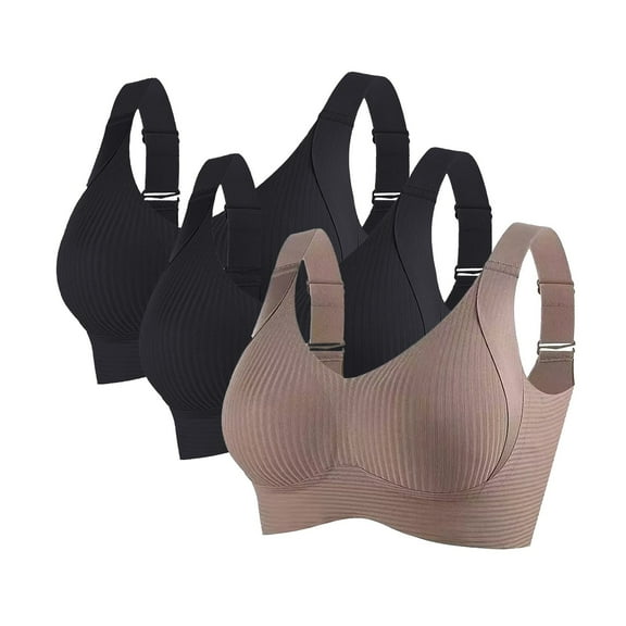 Seductiva Clothing Sports Bra for Women Bra for Senior Front Closure Breathable Bra for Seniors Wirefree Bras for Older Women