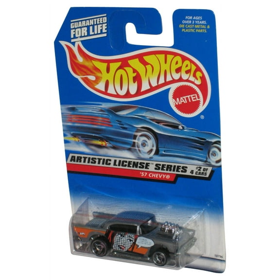 Hot Wheels Artistic License Series (1997) Mattel 2/4 '57 Chevy Toy Car #730