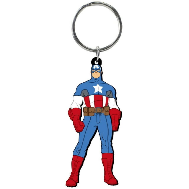 Marvel Soft Touch PVC Figural Key Ring: Captain America