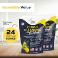 thumbnail image 4 of Foot Cure Citrus Detox Foot Soak for Callus - Epsom Salt Foot Soak Treats Damaged Toenail, Athletes Foot and Soothes Tired Aching Feets - 2Pack, 4 of 9