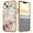 Grid Gold, variant on Case for iPhone 15 Plus,Plating Marble Military Grade Rugged Heavy Duty Full Body 3 in 1 TPU+PC Portection Shockproof Protective Phone Case for iPhone 15 Plus,6.7 inch 2023 (Grid White)