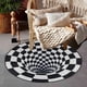thumbnail image 5 of Carpet, 3D Floor Mat, Carpet for Bedroom, Black and White Mesh Home Decor (C), 5 of 5